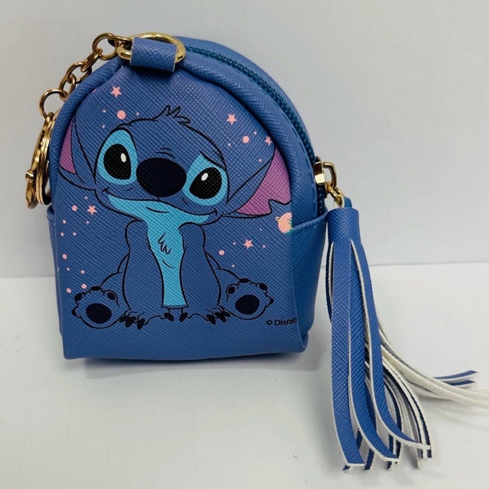 Disney Blue Stitch Mini Backpack 4x3”